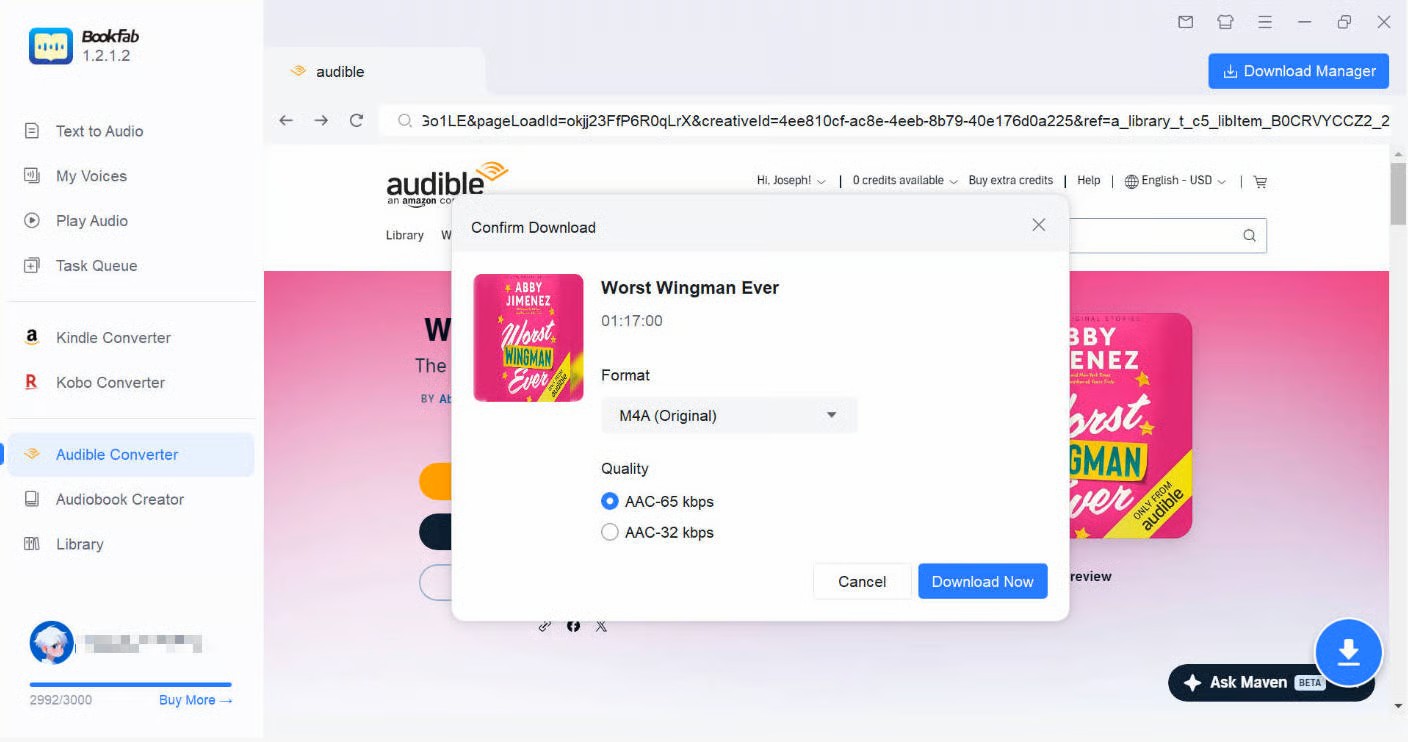 Convert Audible Audiobooks with BookFab Audible Converter