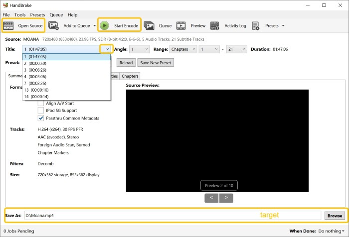 How to Rip DVDs Using HandBrake