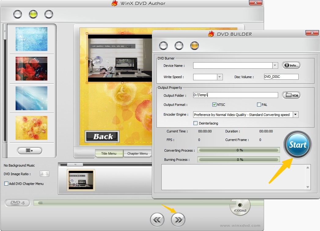 Convert MKV to DVD with WinX DVD Author