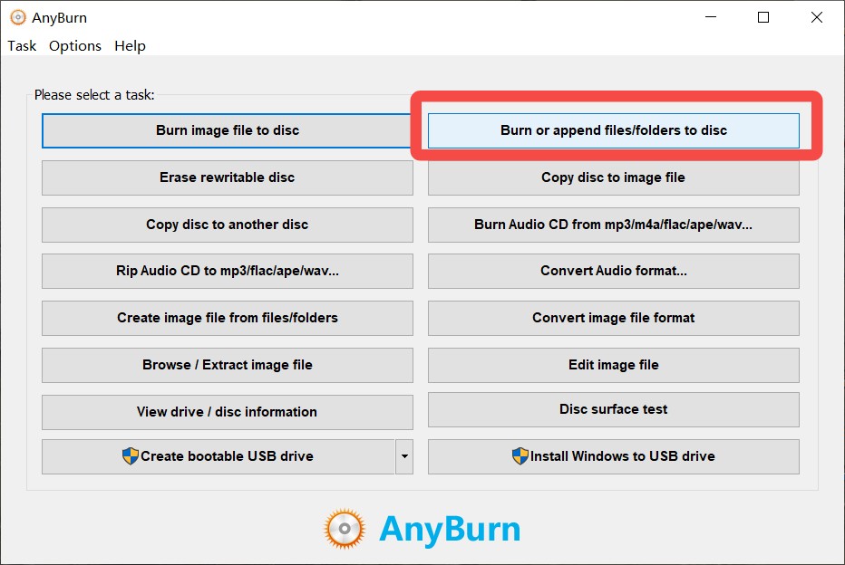 Best Free Blu-ray Burning Software: AnyBurn