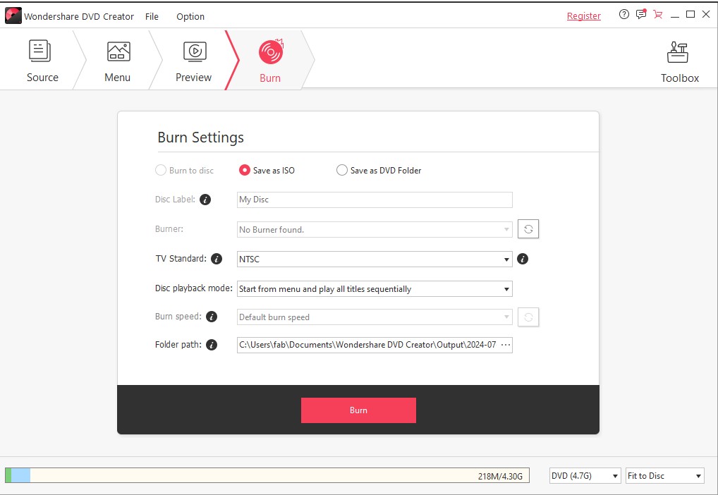 Convert YouTube to DVD Using Wondershare DVD Creator