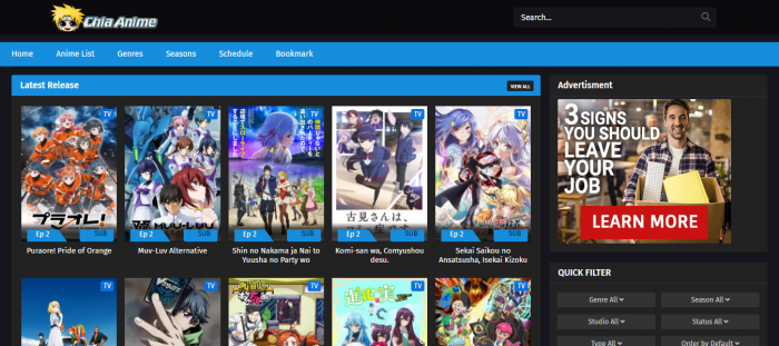 chia-anime - le meilleur site gratuit pour regarder anime