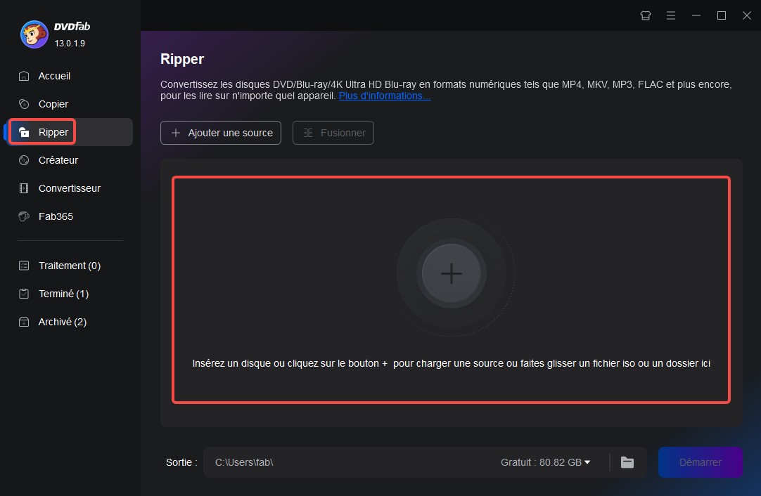 Comment déchiffrer le Blu-ray à l'aide de DVDFab Blu-ray Ripper?