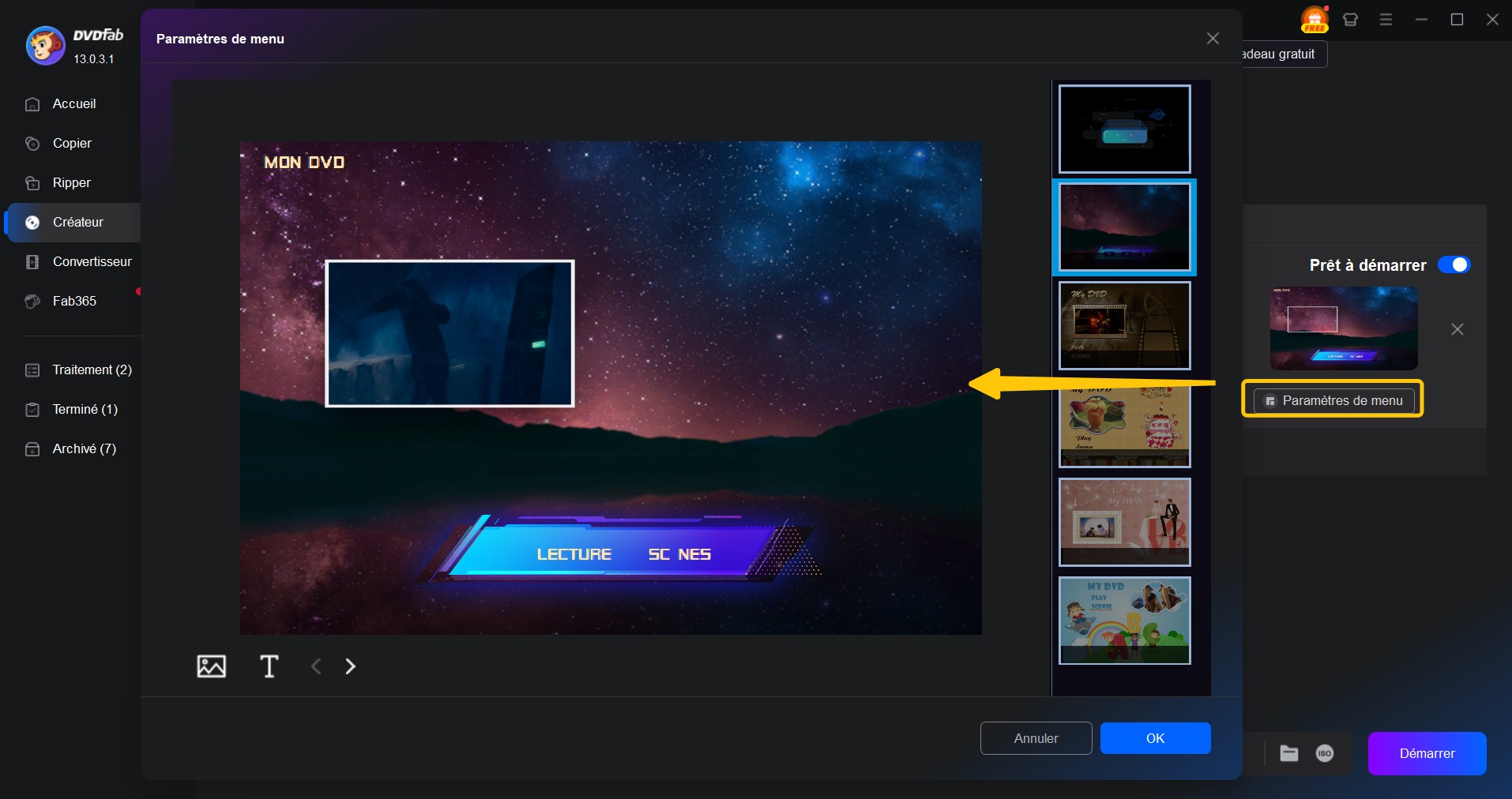 Alternatives à Windows DVD Maker - DVDFAB DVD Créateur