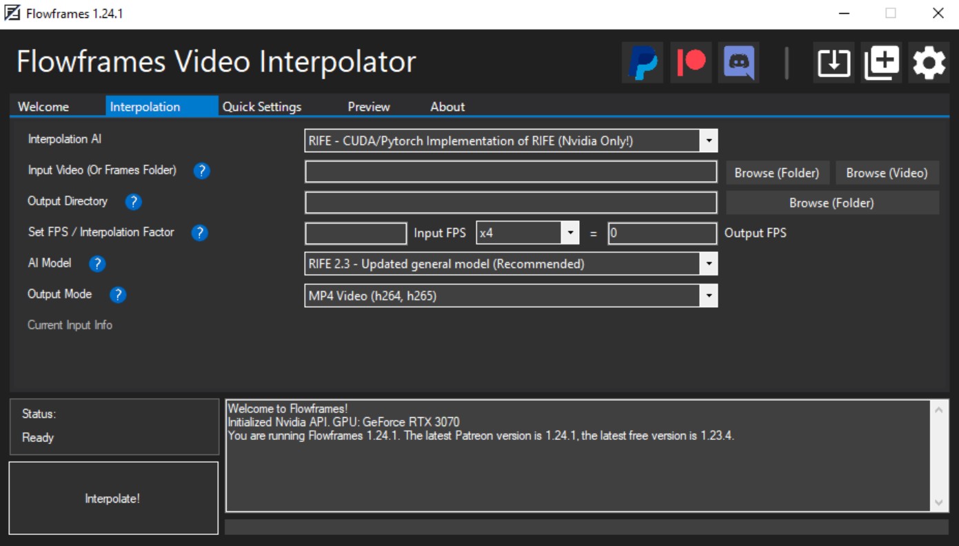 frame interpolation software flowframes