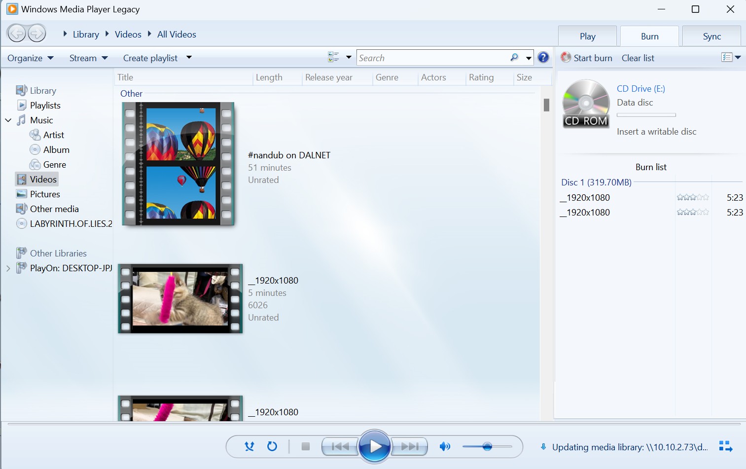 Comment graver une vidéo sur un DVD avec Windows Media Player