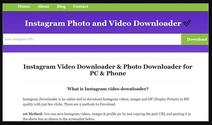 download instagram videos:10. Socialdown