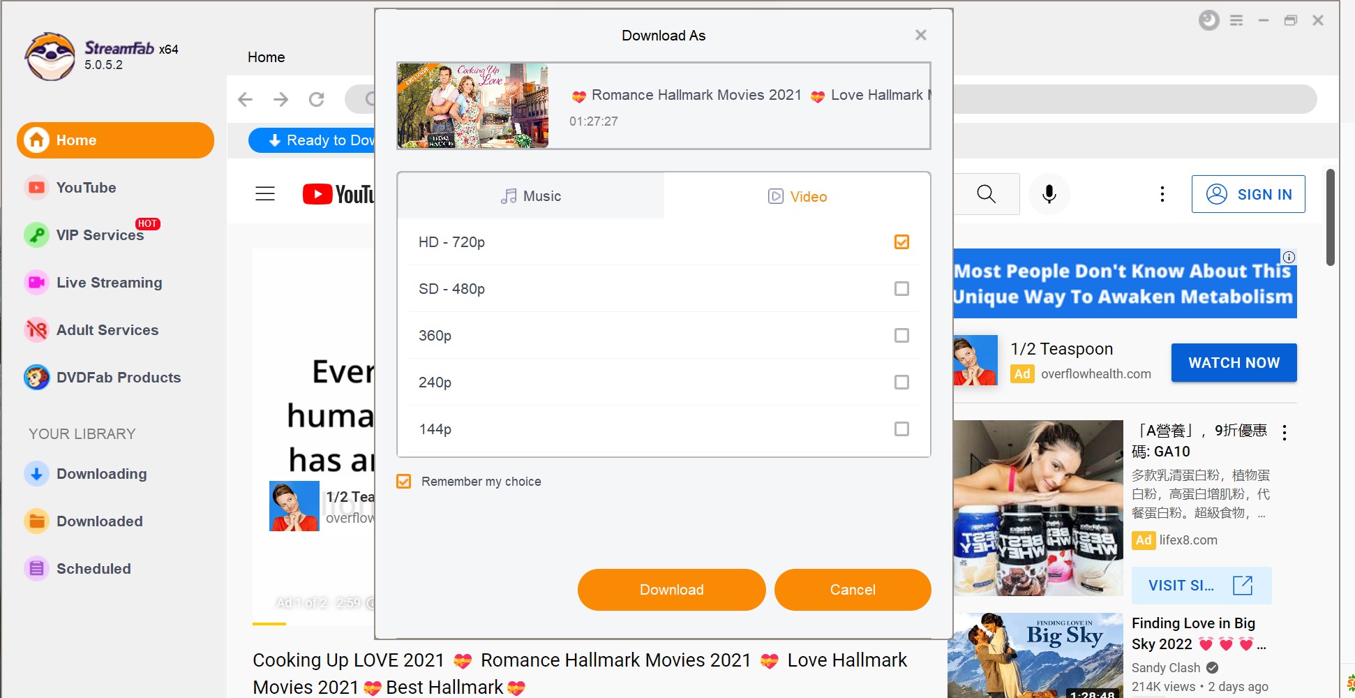 Télécharger des films MP4 avec le meilleur mp4 downloader:StreamFab All-In-One : Profitez de diverses vidéos de haute qualité hors ligne