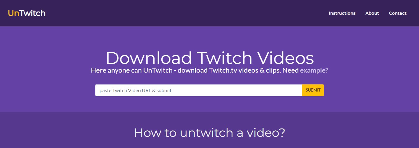 twitch downloader:4) UnTwitch