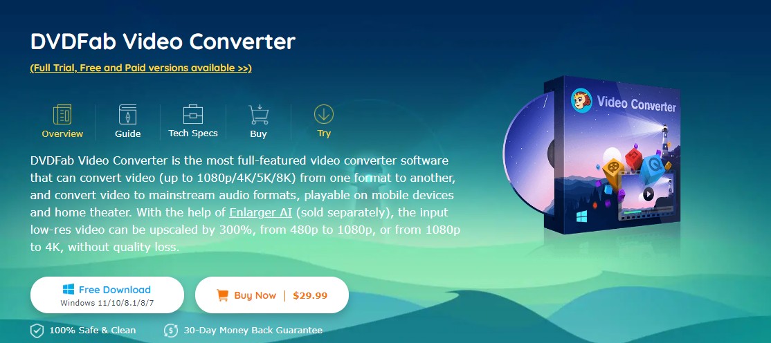 upload video to reddit:DVDFab Video Converter