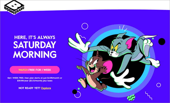 watch cartoon network online free on boomerang