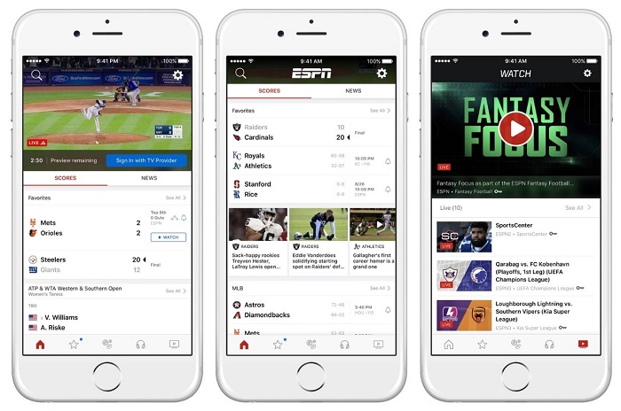 what channel is espn on directv:How To Stream ESPN On Smartphone Device?