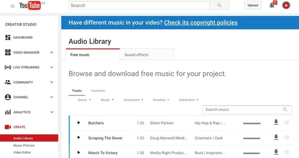 YouTube Audio Library: A Collection of Music to Fire up the Stage