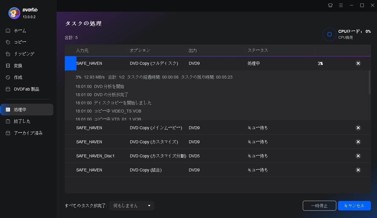 dvdfab コピー
