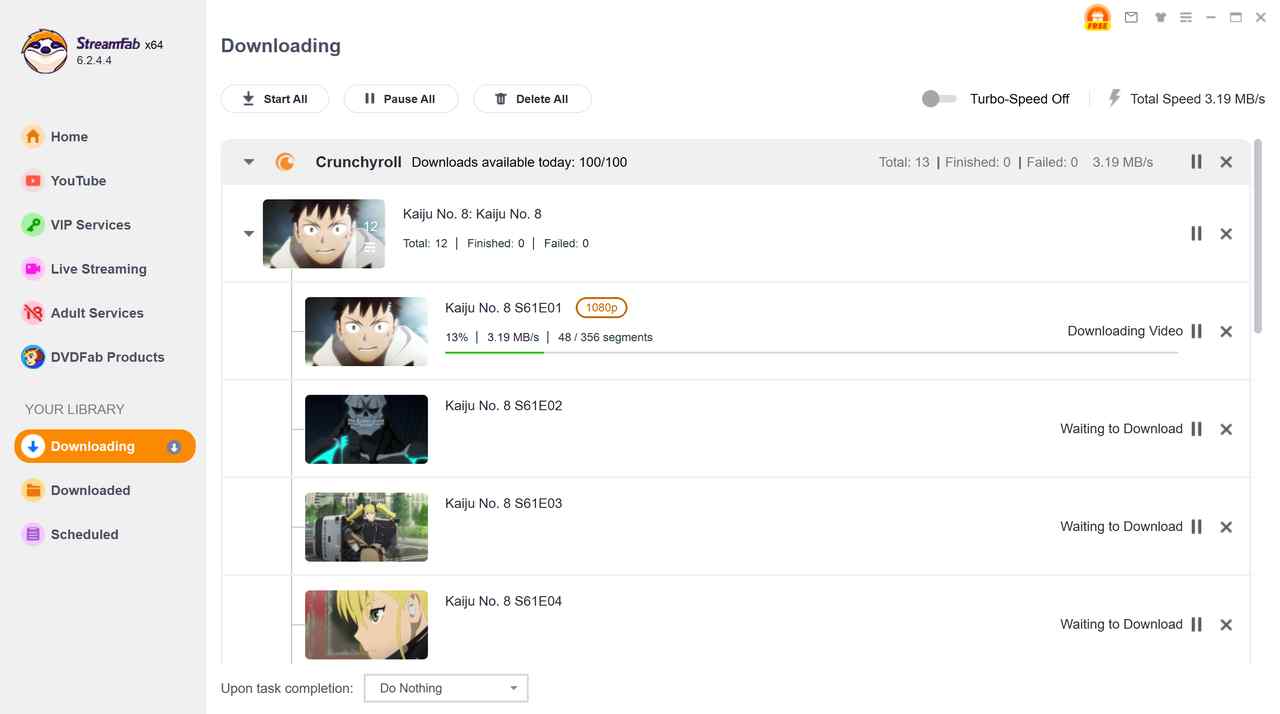 download crunchyroll videos