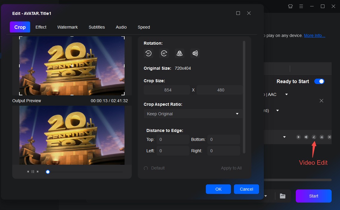 Step 5: Customize Your Video by Video Edit