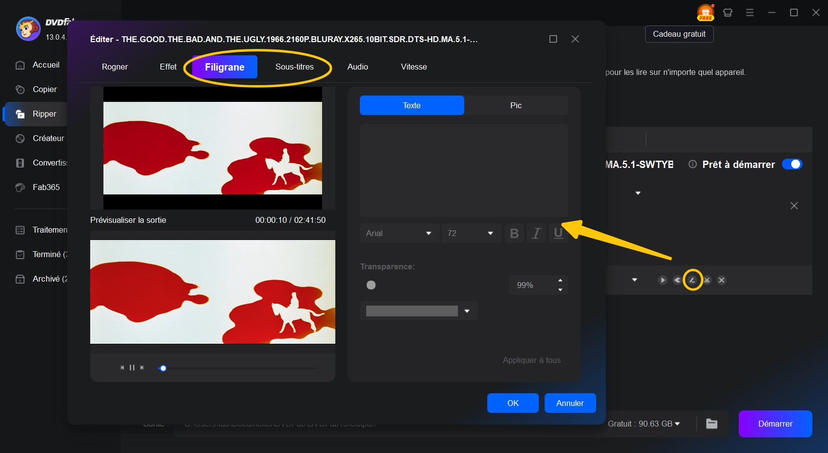 Comment convertir blu ray en mkv avec DVDFab Blu-ray Ripper